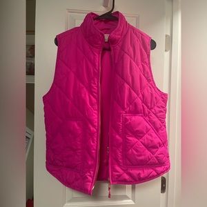 Pink JCrew Women’s Vest, Size Large